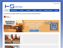 Tablet Screenshot of hsabogados.es